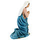 Estatua Virgen fibra de vidrio ojos cristal pintada belén Landi 100 cm exterior s7