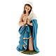 Statua Maria vetroresina occhi cristallo dipinta presepe Landi 100 cm esterno s1