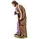 Fibreglass statue of Saint Joseph with crystal eyes, painted for Landi's outdoor Nativity Scene of 100 cm s5