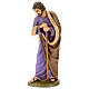 Fiberglass Saint Joseph statue with crystal eyes, painted for outdoor Nativity Scene of 100 cm by Landi s1