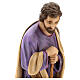 Fiberglass Saint Joseph statue with crystal eyes, painted for outdoor Nativity Scene of 100 cm by Landi s2