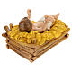 Statue of Baby Jesus with his crib, painted fibreglass, for Landi's outdoor Nativity Scene of 100 cm s7