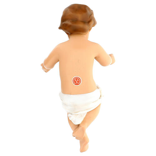 Statua Gesù bambino e culla vetroresina presepe Lando Landi 100 cm esterno 12