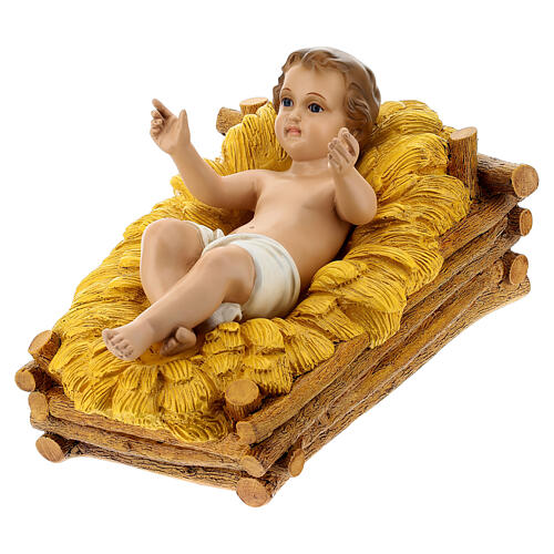 Natività 3 pz presepe Lando Landi 100 cm vetroresina esterno occhi cristallo 7