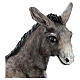 Fibreglass statue of a donkey with crystal eyes, painted, for Landi's outdoor Nativity Scene of 100 cm s2