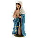 Mary on her knees, fibreglass statue with crystal eyes, painted for outdoor, Landi's Nativity Scene of 65 cm s1