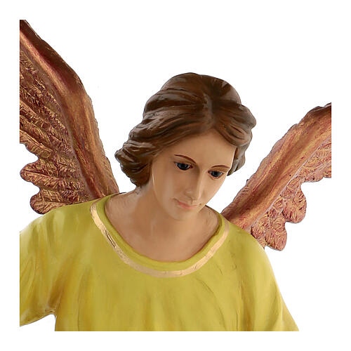 Angel of Glory, fibreglass statue with crystal eyes, painted for outdoor, Landi's Nativity Scene of 65 cm 4