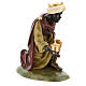 Moor Wise Man on his knees, fibreglass statue with crystal eyes, painted for outdoor, Landi's Nativity Scene of 65 cm s4