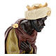 Moor Wise Man on his knees, fibreglass statue with crystal eyes, painted for outdoor, Landi's Nativity Scene of 65 cm s5
