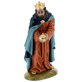 Wise Man standing, fibreglass statue with crystal eyes, painted for outdoor, Landi's Nativity Scene of 65 cm
