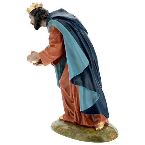 Wise Man standing, fibreglass statue with crystal eyes, painted for outdoor, Landi's Nativity Scene of 65 cm 4