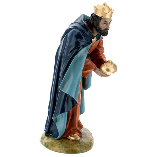 Wise Man standing, fibreglass statue with crystal eyes, painted for outdoor, Landi's Nativity Scene of 65 cm 5
