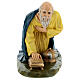 Wise Man on his knees, fibreglass statue with crystal eyes, painted for outdoor, Landi's Nativity Scene of 65 cm s1