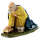 Wise Man on his knees, fibreglass statue with crystal eyes, painted for outdoor, Landi's Nativity Scene of 65 cm s3