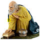 Wise Man on his knees, fibreglass statue with crystal eyes, painted for outdoor, Landi's Nativity Scene of 65 cm s4