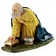 Fiberglass kneeling Wise Man with crystal eyes, painted for outdoor 65cm Nativity Scene by Landi s3