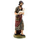 Standing shepherd with lamb, fibreglass statue with crystal eyes, painted for outdoor, Landi's Nativity Scene of 65 cm s6