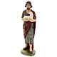 Statua pastore in piedi agnello vetroresina presepe Lando Landi 65 cm esterno s1