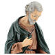 Statua pastore cappello in piedi vetroresina occhi cristallo presepe Landi 65 cm esterno s2