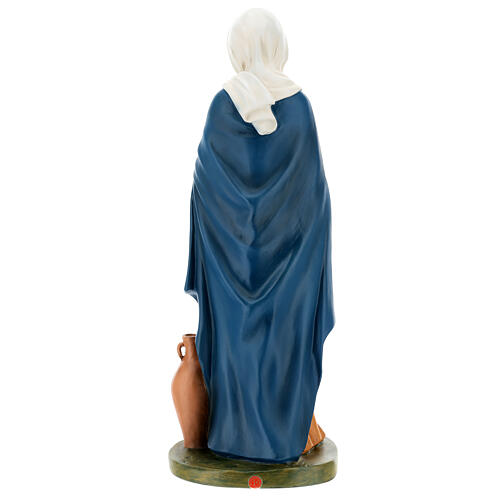 Shepherdess with cloths and jar, fibreglass statue with crystal eyes, painted for outdoor, Landi's Nativity Scene of 65 cm 7