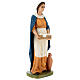 Shepherdess with cloths and jar, fibreglass statue with crystal eyes, painted for outdoor, Landi's Nativity Scene of 65 cm s5