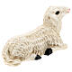 Statue mouton allongé fibre de verre crèche Landi 65 cm pour extérieur s4