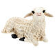 Estátua ovelha deitada 25 cm fibra de vidro pintada para presépio Landi altura média 65 cm; exterior s3