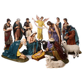 Nativity Scene set of 16 fiberglass figurines 65 cm by Landi OUTDOOR