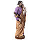 Statue Saint Joseph avec Enfant Jésus crèche résine 15 cm s3