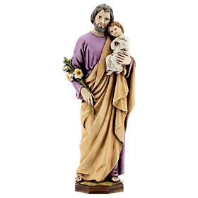 Statua San Giuseppe con Cristo resina 15 cm interno