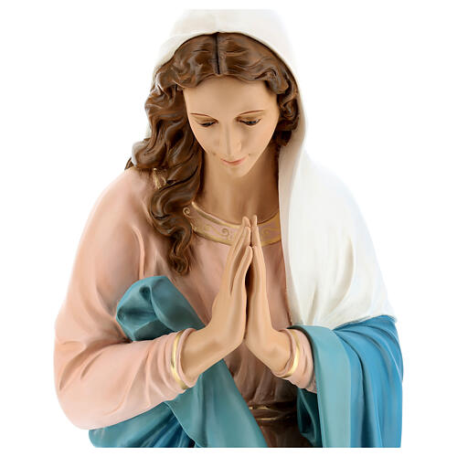 Virgin Mary on her knees, outdoor fibreglass statue for Landi's Nativity Scene of 160 cm 2