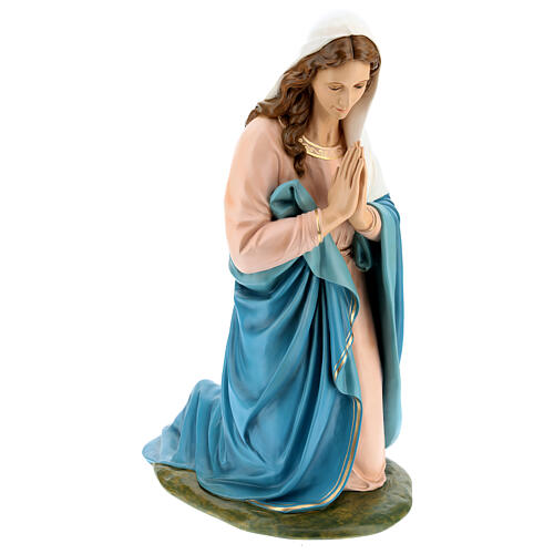 Virgin Mary on her knees, outdoor fibreglass statue for Landi's Nativity Scene of 160 cm 5