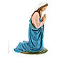 Statua Maria vetroresina occhi cristallo presepe Landi 160 cm esterno s7