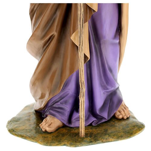 Saint Joseph standing, outdoor fibreglass statue for Landi's Nativity Scene of 160 cm 8