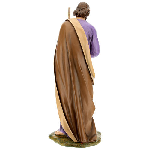Saint Joseph standing, outdoor fibreglass statue for Landi's Nativity Scene of 160 cm 9