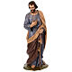 Statue Saint Joseph fibre de verre pour extérieur crèche Landi 160 cm s1