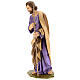 Statua San Giuseppe in piedi vetroresina manto marrone presepe 160 cm esterno s4