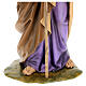 Statua San Giuseppe in piedi vetroresina manto marrone presepe 160 cm esterno s8