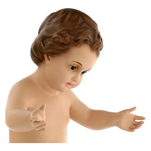 Figura Dzieciątko Jezus z białą szarfą, włókno szklane, szopka Landi 160 cm, na zewnątrz 6