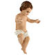 Baby Jesus statue with white robe in fiberglass outdoors Landi nativity scene 160 cm s8