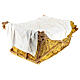Cuna decorada para Jesús fibra de vidrio belén 160 cm Landi exterior 100X75X40 cm s5