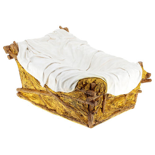 Manger for Jesus in fiberglass 160 cm Landi nativity outdoors 100X75X40 cm 6