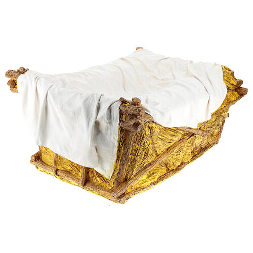 Infant Jesus with crib, outdoor fibreglass statue for Landi's Nativity Scene of 160 cm 13