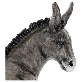 Lying donkey, outdoor fibreglass statue for Landi's Nativity Scene 160 cm