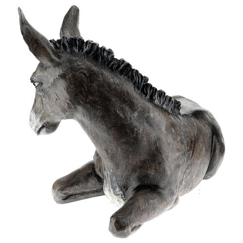 Lying donkey, outdoor fibreglass statue for Landi's Nativity Scene 160 cm 9