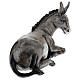 Lying donkey, outdoor fibreglass statue for Landi's Nativity Scene 160 cm s7