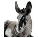 Lying donkey, outdoor fibreglass statue for Landi's Nativity Scene 160 cm s8