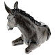 Lying donkey, outdoor fibreglass statue for Landi's Nativity Scene 160 cm s9