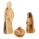 Olivewood stable for Nativity Scene with 12 figurines of 12 cm 20x30x15 cm s4