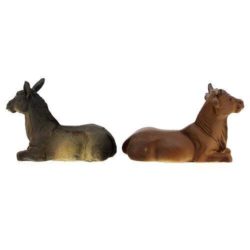 Nativity Scene of 11 cm, set of 16 resin and fabric figurines 12